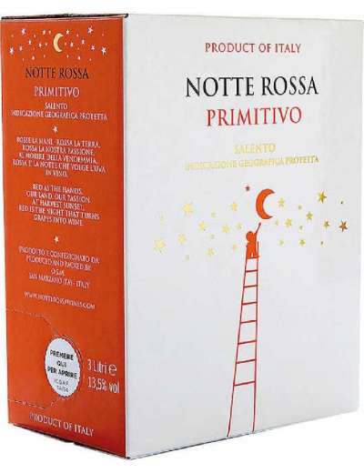 NOTTE ROSSA PRIMITIVO SALENTO IGP BRIK LT 3