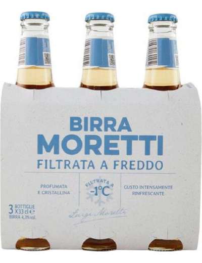 MORETTI BIRRA FILTRATA FREDDO 3X33CL CL 99
