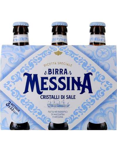 MESSINA BIRRA CRISTALLI SALE 3X33CL CL 99