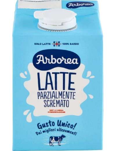 ARBOREA LATTE UHT PARZIALMENTE SCREMATO ML 500
