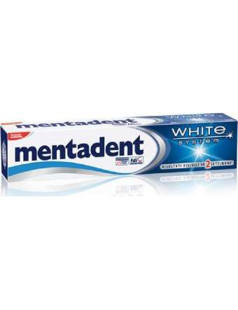 MENTADENT DENTIFRICIO WHITE SYSTEM TUBETTO ML 75