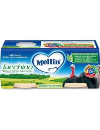 MELLIN 2X80 OMOGENEIZZATO TACCHINO GR 160