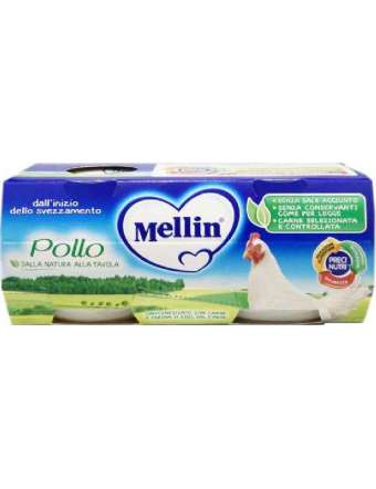 MELLIN OMOGENEIZZATO POLLO 2X80 GR