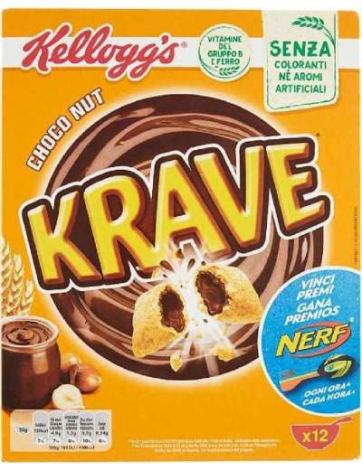 KELLOGG CHOCO KRAVE NOCCIOLA GR 375