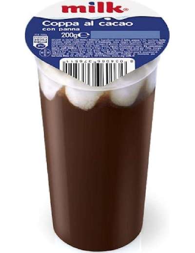 MILK COPPA CACAO CON PANNA 200 GR