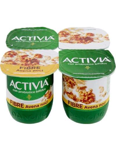 ACTIVIA DANONE YOGURT AVENA E NOCI 4X125 GR