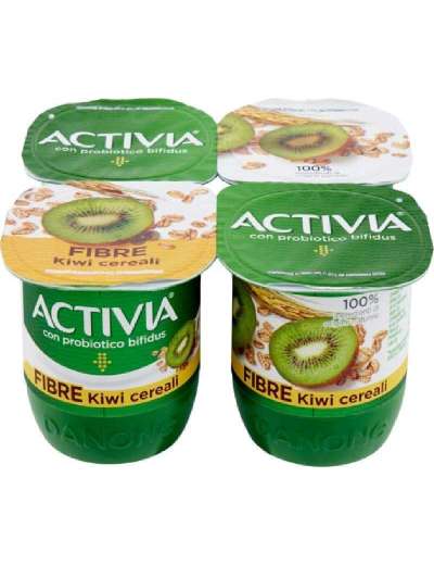 ACTIVIA DANONE YOGURT KIWI E CEREALI 4X125 GR