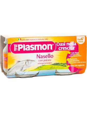 PLASMON OMOGENEIZZATO NASELLO 2X80 GR