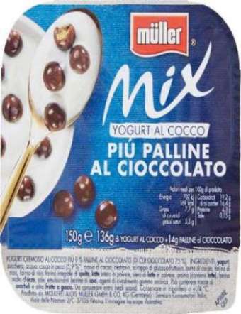 MULLER MIX YOGURT COCCO CEREALI GR 150