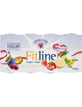 VIPITENO FITLINE YOGURT PRUGNA CILIEGIA FRAGOLA LIMONE 8X125 GR