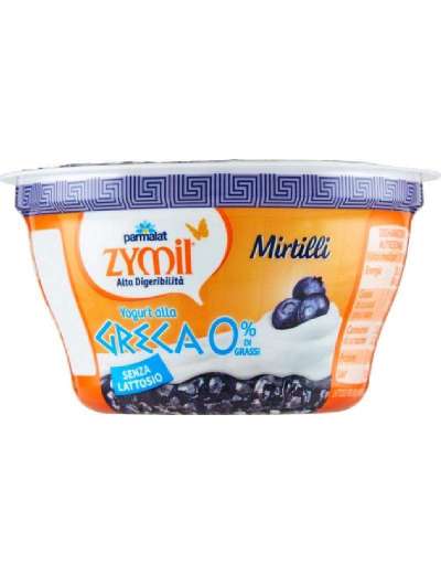 ZYMIL YOGURT GRECO SENZA LATTOSIO AL MIRTILLO 150 GR