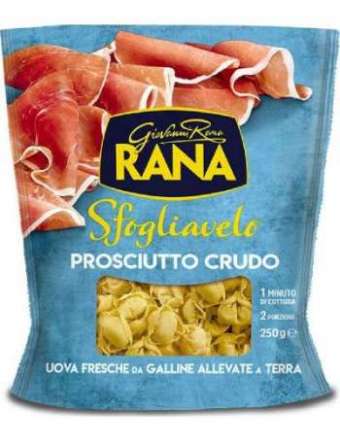 RANA SFOGLIAVELO PROSCIUTTO CRUDO GR 250