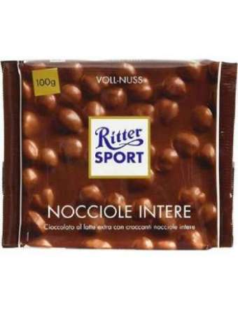 RITTER SPORT LATTE NOCCIOLE INTERE GR 100