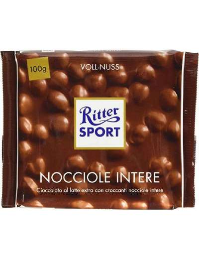 RITTER SPORT LATTE NOCCIOLE INTERE GR 100