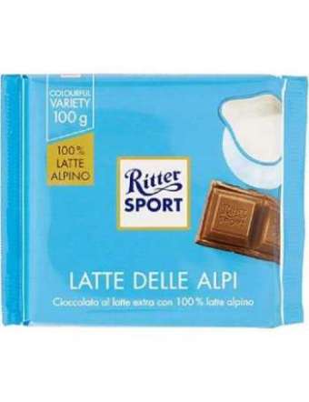 RITTER SPORT LATTE ALPI GR 100