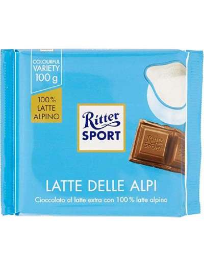 RITTER SPORT LATTE ALPI GR 100