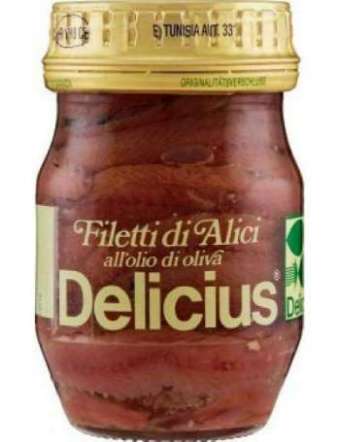 DELICIUS ALICI IN OLIO D'OLIVA A FILETTI GR 90