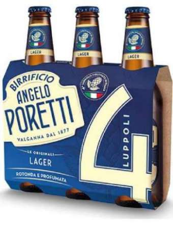 BIRRA PORETTI 4 LUPPOLI BT 3X33 CL