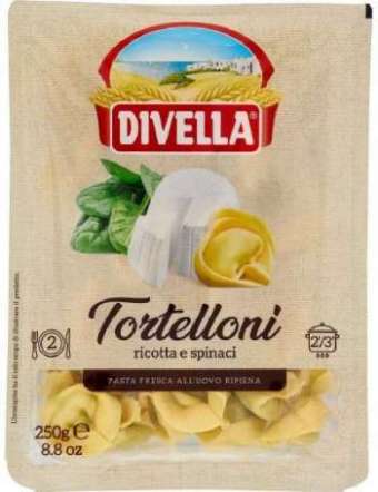 DIVELLA TORTELLONI RICOTTA/SPINACI CF GR 250