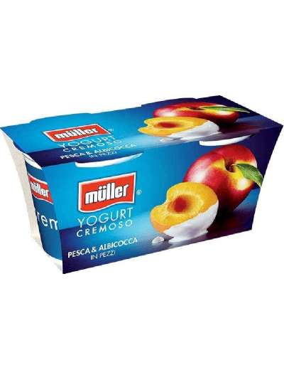 MULLER YOGURT PESCA ALBICOCCA 2X125 GR