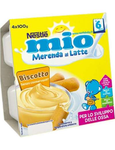 MIO MERENDA AL LATTE BISCOTTO 4X100 GR