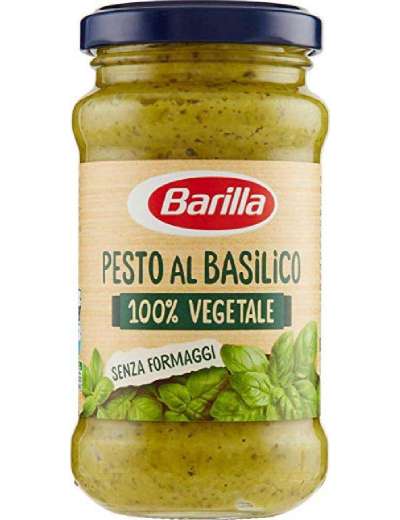 BARILLA PESTO 100% VEGETALE BASILICO CONFZIONE GR 195