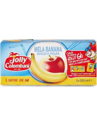 JOLLY COLOMBANI 3X200 MELA/BANANA BR ML 600