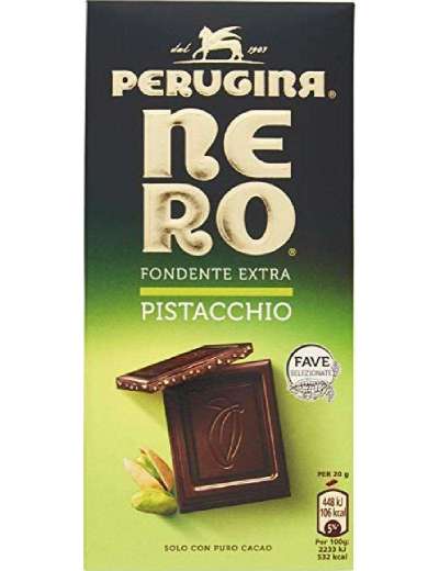PERUGINA NERO TAVOLETTA PISTACCHIO GR 85