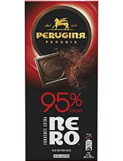 PERUGINA NERO TAVOLETTA FONDENTE 95% GR 85