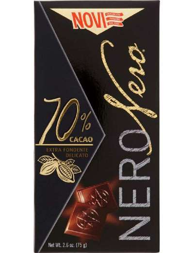 NOVI NERO EXTRA 70% TAVOLETTA GR 75