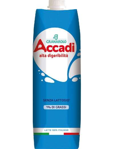 GRANAROLO ACCADI' LATTE PARZIALMENTE SCREMATO SENZA LATTOSIO LT 1