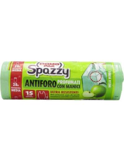 DOMOPAK SPAZZY SACCHI SPAZZATURA MELA VERDE 52X54 LT28 PZ15