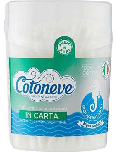 COTONEVE BASTONCINI COTONATI BIODEGRADABILE PZ 100
