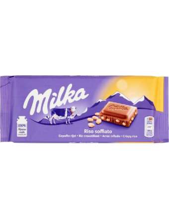 MILKA CIOCCOLATO RISO SOFFIATO TAVOLETTA GR 100