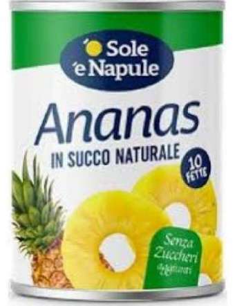 'O SOLE 'E NAPULE ANANAS SENZA ZUCCHERI GR 565