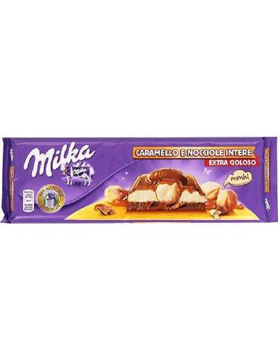 MILKA CIOCCOLATO CARAMELLO E NOCCIOLA GR 300