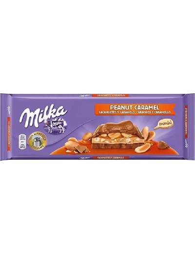 MILKA CIOCCOLATO ARACHIDI E CARAMELLO GR 276