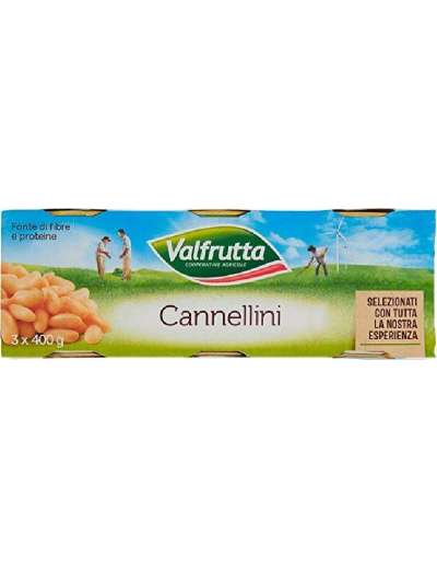 VALFRUTTA 3X400 CANNELLINI FAGIOLI KG 1