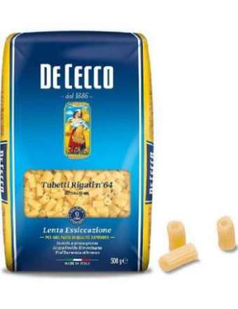 DE CECCO N 64 TUBETTI RIGATI GR 500