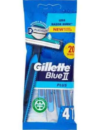 GILLETTE BLUE II RASOIO PLUS 4 PZ