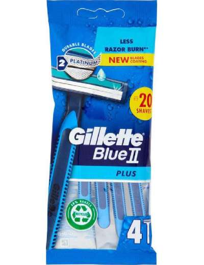 GILLETTE BLUE II RASOIO PLUS 4 PZ