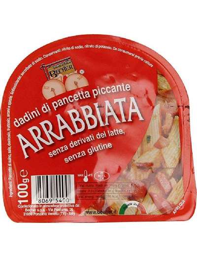 BECHER ARRABBIATA DADINI PANCETTA GR 100