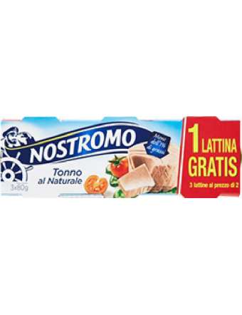 NOSTROMO NATURALE 2+1X70GR TONNO GR 210