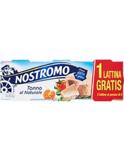 NOSTROMO NATURALE 2+1X70GR TONNO GR 210