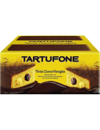 TARTUFONE TORTA CIOCCOLATO E VANIGLIA GR 450