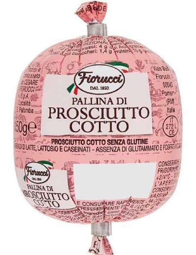FIORUCCI PALLINA PROSCIUTTO COTTO GR 150
