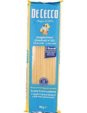 DE CECCO 413 SPAGHETTONI QUADRATI GR 500