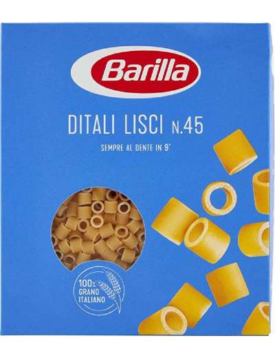 BARILLA N45 DITALI LISCI GR 500