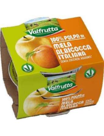 VALFRUTTA MOUSSE ALBICOCCA/MELA 2X100 GR 200