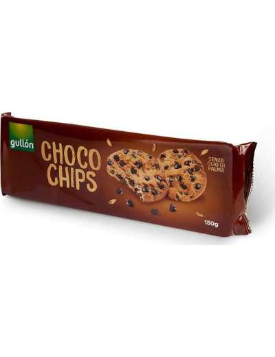 GULLON CHOCO CHIPS CIOCCOLATO FONDENTE BISCOTTI GR 150